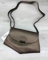 Женская сумка на пояс клатч «Demi» бронзовая
