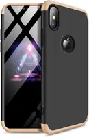 Чехол-накладка GKK 3 in 1 Hard PC Case Apple iPhone XS Gold/Black