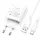 Адаптер сетевой BOROFONE Type-C Cable Aspirer single port charger set BA74A |1USB, 2.1A|