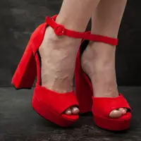 Женские босоножки Fashion Nabie 2952 40 размер 25,5 см Красный