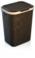 Корзина для белья Ucsan Рlastik M-078-Brown 50 л коричневая