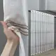 Готовая тюль (3х2,7м.) лён "Мережка". Цвет белый с коричневым. Код 1429т 42-0256