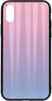 Чехол-накладка TOTO Aurora Print Glass Case Apple iPhone XS Max Lilac