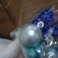 Уценка. Новорічні прикраси, 9 штук, кульки, D=4 см, у слюді   - Повреждена упаковка