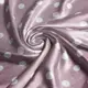 Ткань плательная атлас шелк стрейч горошок темний фрез