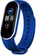 Ремешок UWatch Double Color Replacement Silicone Band For Xiaomi Mi Band 5/6/7 Blue/White Line