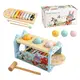 Игра с шариком, деревянная, 2 игровые панели, стучалка. Multicolor (157990)
