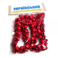 Уценка. Бусы и браслет (красно-коричневые) - Без упаковки