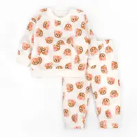 Костюм дитячий кофта з кишенею штани Girl Bears двонитка з начісом