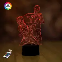 3D ночник "Нишиноя Юу и Танока Рюноска" (УВЕЛИЧЕННОЕ ИЗОБРАЖЕНИЕ) + пульт ДУ + сетевой адаптер + батарейки