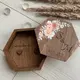 Деревянная коробка для колец с именами, свадебная подставка под кольца с гравировкой, коробочка для колец