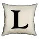 Подушка с мешковины Letter L 45x45 см (45PHB_ABC024_WH)