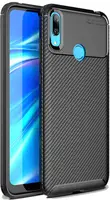 Чехол-накладка Ipaky Carbon Fiber Series/Soft TPU Case Huawei Y7 2019 Black