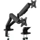 Настольный крепеж HiSmart для двух мониторов 17"-32"