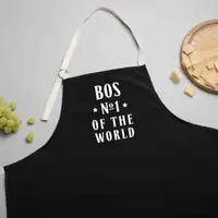 Фартух "Bos №1 of the world", Малахіт, англійська