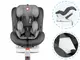Автокресло Lionelo Lennart STONE GREY ISOFIX 0-18 kg