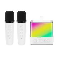 Мини-детское караоке с RGB-подсветкой K18 ∙ Bluetooth-колонка K18 с 2 микрофонами