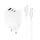 Адаптер сетевой HOCO Type-C to Lightning cable Pure power three-port C126A |1USB/2Type-C, 40W/3A, PD