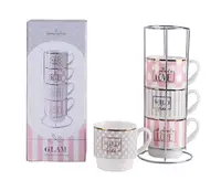 Чашки на подставке Limited Edition Glam B248-T2005 5 предметов