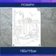 Трафарет для покраски Венеция, одноразовый из самоклеящейся пленки 150 х 115 см