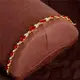 Женский браслет с красными камнями код 1099