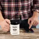 Кружка "Папа Gamer" именная, Черный, русский, Деревянная подарочная коробка с гравировкой, 330 мл
