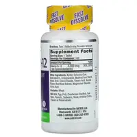 Вітаміни та мінерали Natrol Vitamin B-12 5000 mcg, 100 таблеток Полуниця