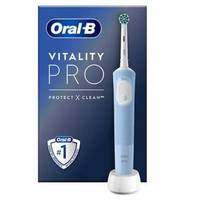 Электрическая зубная щетка Oral-B Vitality PRO ProteСt X Сlean Сross AСtion D103-413-3-Blue голубая