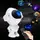 Звездный 3D проектор Astronaut Bluetooth с пультом, проектор ночной космонавт звездное небо в детском.