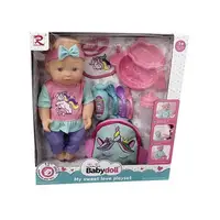 Пупс функциональный с аксессуарами "Babydoll". Pink (139680)
