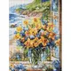 Алмазная мозаика "Цветочное побережье" 30x40 см