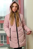 Куртка женская зимняя розовая П607 XL