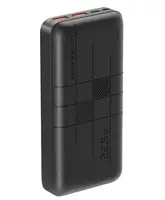 Power Bank XO PR188 (22.5W) 2USB+Micro+Type-C (20000mAh) Чорный