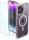 Чехол + Защитное стекло (2шт) Spigen для iPhone 14 Pro Cyrill Shine MagSafe, Glitter Clear (ACS05020)