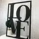 Оригинальное декоративное панно на стену из дерева «Love»