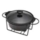 Мармит керамический Kamille KM-6425 24х21х8 см 1.5 л черный