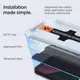 Защитное стекло Spigen для iPhone 17e/ 16e/ 14 /  13 / 13 Pro - EZ FIT GLAS.tR Privacy (2 шт), (AGL03388)