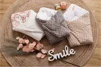 Конверт-одеяло для ребенка 2 в 1 Bubaba by FreeON SLEEPY ANIMALS BEIGE 65х65 см