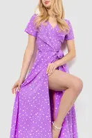 Сарафан у горох, колір бузково-білий, 241R158