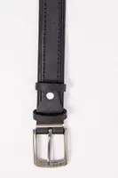 Чоловічий чорний ремінь, з класичною пряжкою, 196R30S1W7