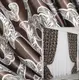 Шторная ткань блэкаут-софт "Дамаск" Высота 2,8м Цвет коричневый с бежевым Код 942ш