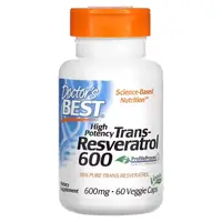 Натуральная добавка Doctor's Best Trans-Resveratrol 600 mg, 60 вегакапсул