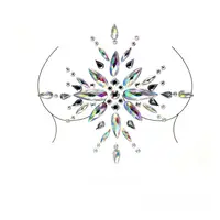 Наклейки кристаллы для груди Crystals 8 8512 13х11.5 см