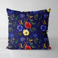 Подушка декоративная Soft Рисунок с васильками 45x45 см (45PST_23M067)