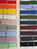 Силиконовый ремешок для Smart Watch Ocean Band 42/44/45/49 (Белый)
