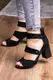 Женские босоножки Fashion Salty 3017 40 размер 25,5 см Черный