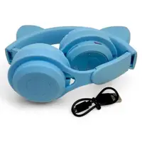 Навушники бездротові, підсвічування, Bluetooth, (БІЛІ)