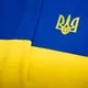 Флаг Украины 90х135 см с вышивкой трезубца тканевой сине-желтый премиум качество