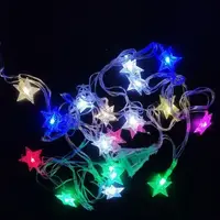 Гирлянда электрическая "Звездочки" 20 шт. 4 м LED цветная, от сети