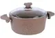 Кастрюля со стеклянной крышкой OMS 3110-30-Brown 8.7 л 30 см коричневая